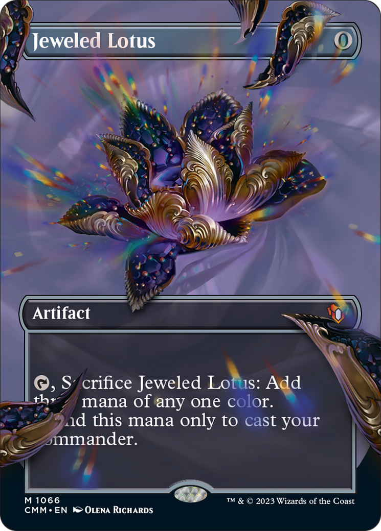 Jeweled Lotus (Borderless Textured Foil Frame Break) [Commander Masters] | North Game Den