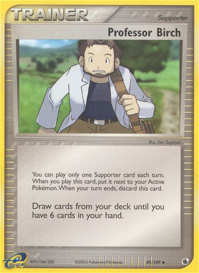 Professor Birch (89/109) [EX: Ruby & Sapphire] | North Game Den