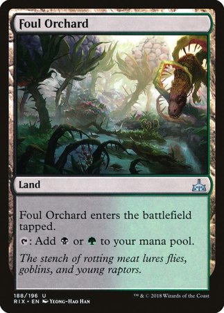 Foul Orchard [Rivals of Ixalan] | North Game Den