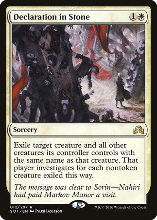 Declaration in Stone [Shadows over Innistrad] | North Game Den