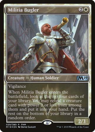 Militia Bugler [Core Set 2019 Promos] | North Game Den