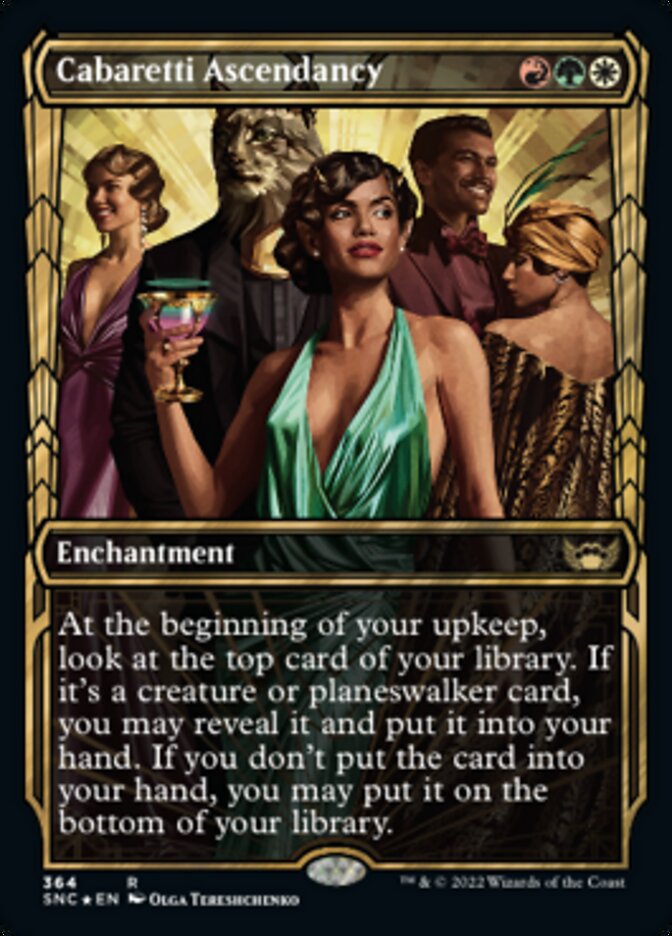 Cabaretti Ascendancy (Showcase Golden Age Gilded Foil) [Streets of New Capenna] | North Game Den