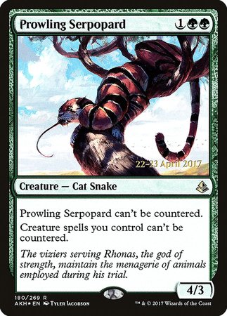 Prowling Serpopard [Amonkhet Promos] | North Game Den