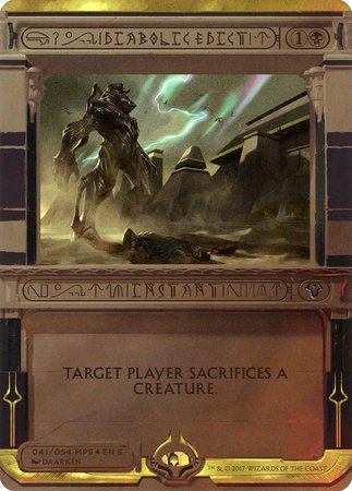 Diabolic Edict [Amonkhet Invocations] | North Game Den