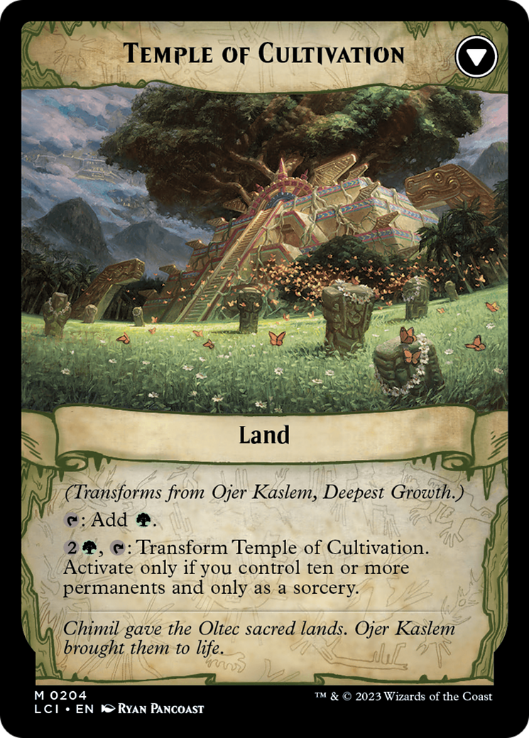 Ojer Kaslem, Deepest Growth // Temple of Cultivation [The Lost Caverns of Ixalan Prerelease Cards] | North Game Den