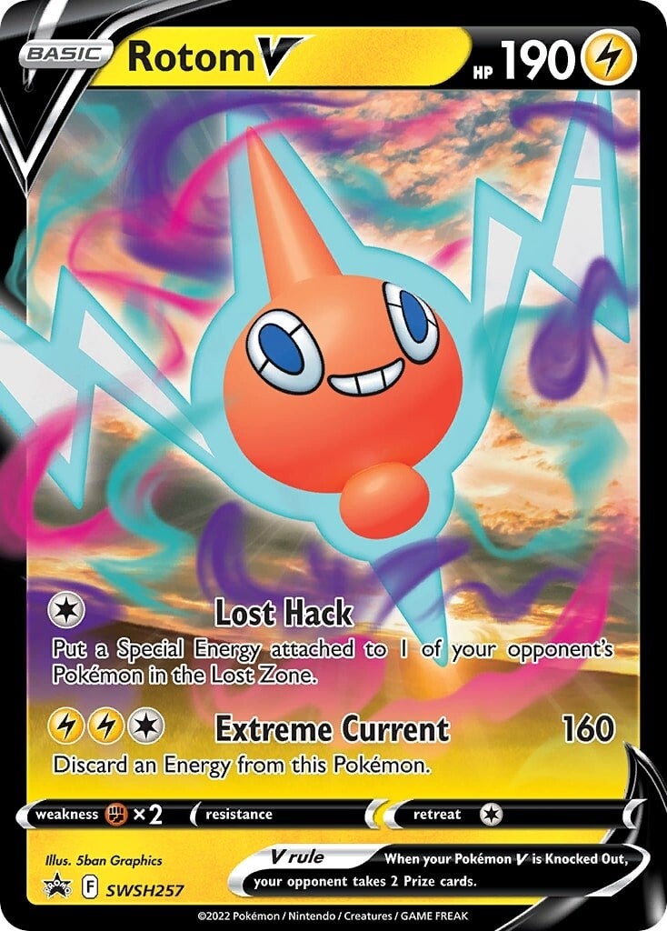 Rotom V (SWSH257) [Sword & Shield: Black Star Promos] | North Game Den