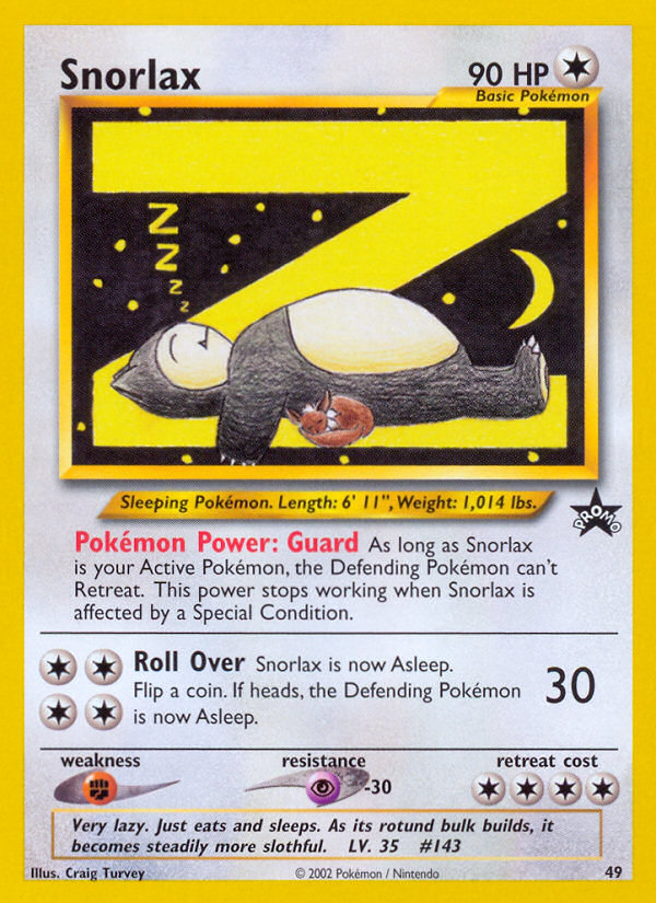 Snorlax (49) [Wizards of the Coast: Black Star Promos] | North Game Den