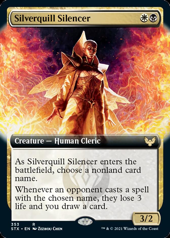 Silverquill Silencer (Extended) [Strixhaven: School of Mages] | North Game Den