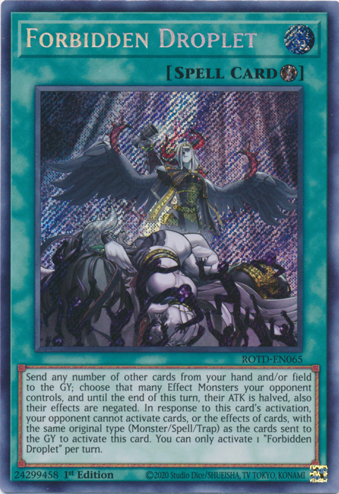 Forbidden Droplet [ROTD-EN065] Secret Rare | North Game Den