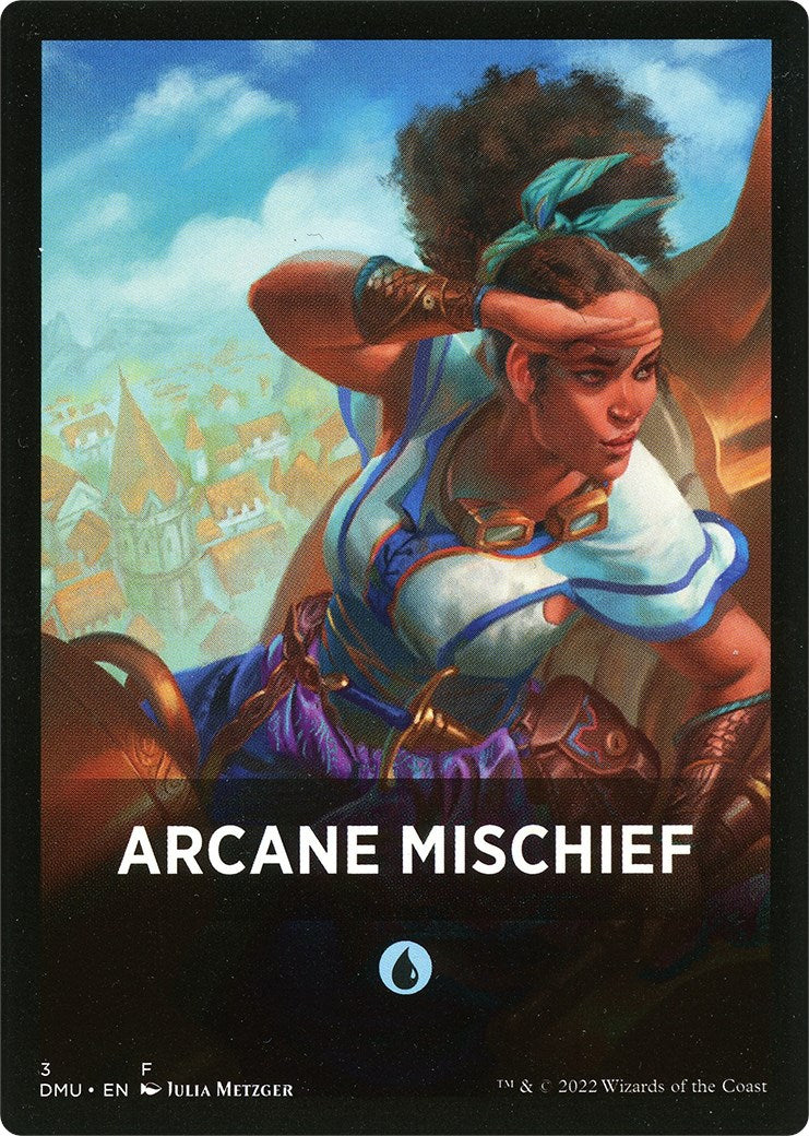 Arcane Mischief Theme Card [Dominaria United Tokens] | North Game Den