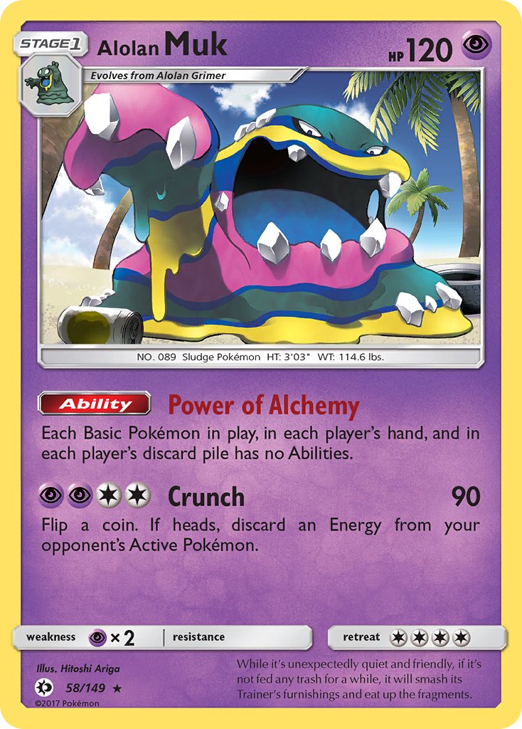 Alolan Muk (58/149) (Cosmos Holo) (Blister Exclusive) [Sun & Moon: Base Set] | North Game Den