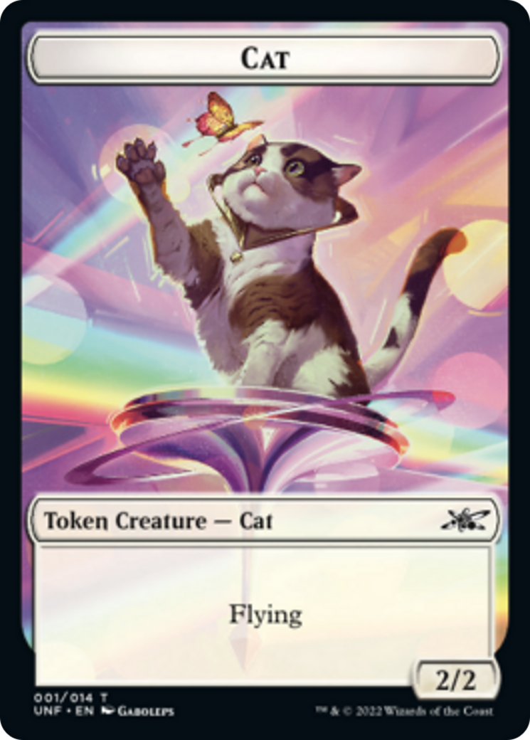 Cat // Food (11) Double-sided Token [Unfinity Tokens] | North Game Den