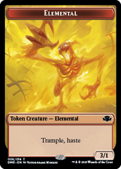Goblin // Elemental Double-Sided Token [Dominaria Remastered Tokens] | North Game Den