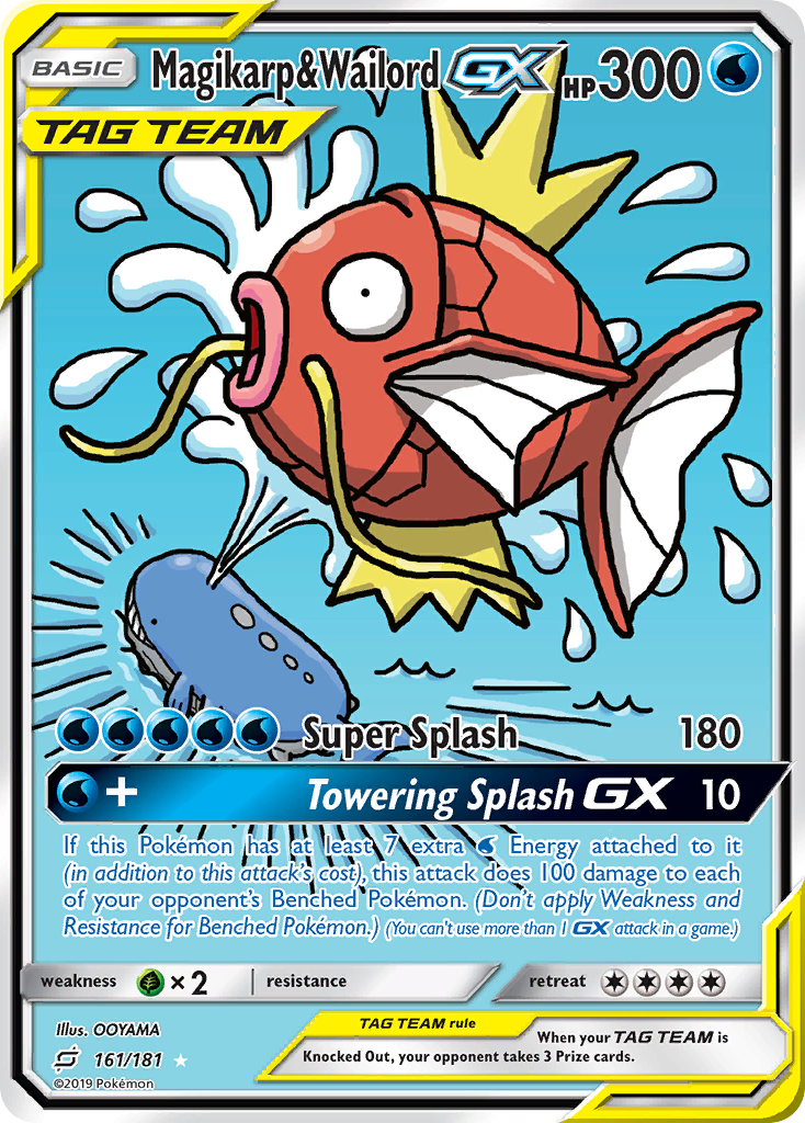 Magikarp & Wailord GX (161/181) [Sun & Moon: Team Up] | North Game Den