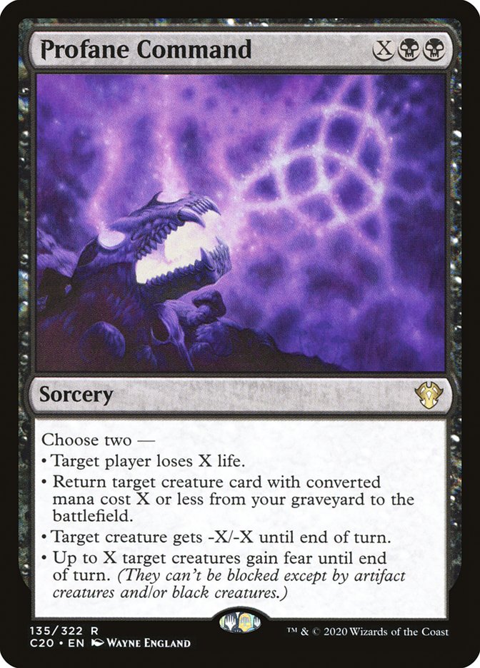 Profane Command [Commander 2020] | North Game Den