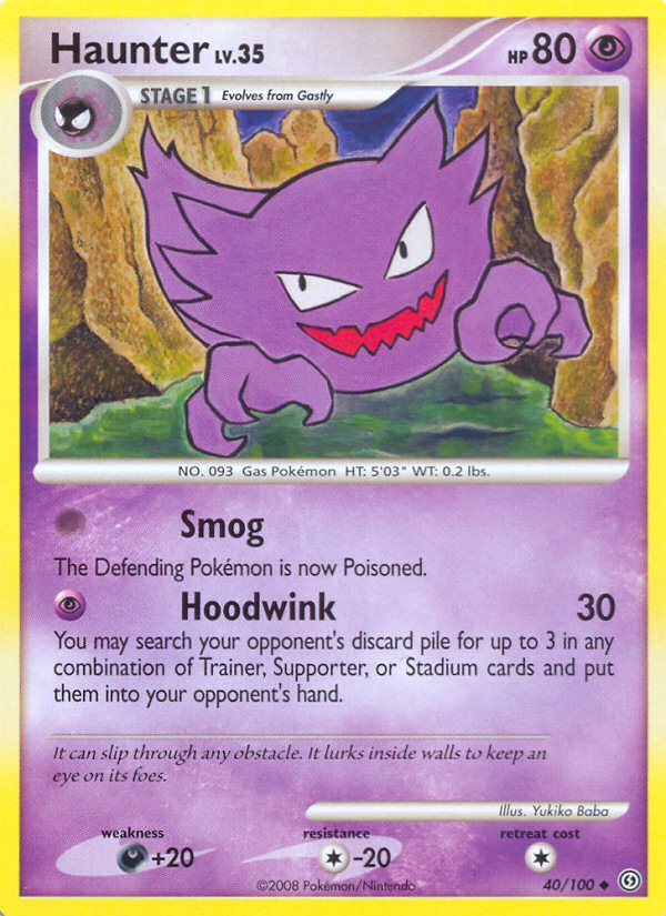 Haunter (40/100) [Diamond & Pearl: Stormfront] | North Game Den