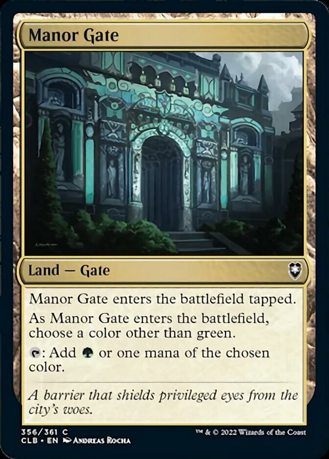 Manor Gate [Commander Legends: Battle for Baldur's Gate] | North Game Den