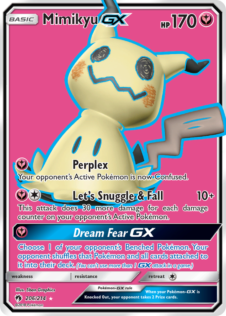 Mimikyu GX (206/214) [Sun & Moon: Lost Thunder] | North Game Den