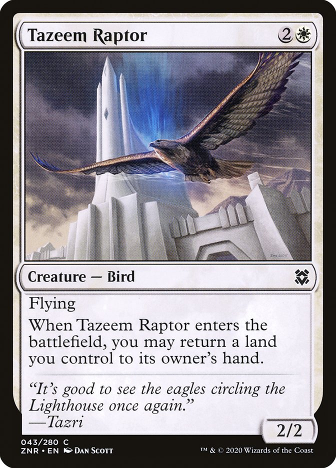 Tazeem Raptor [Zendikar Rising] | North Game Den