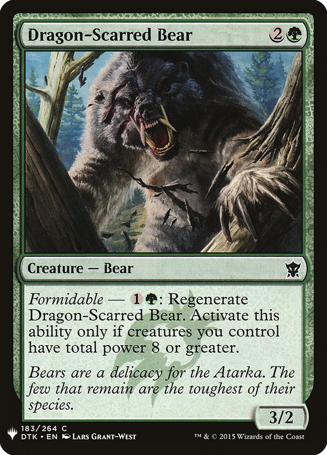 Dragon-Scarred Bear [Mystery Booster] | North Game Den