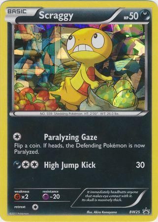 Scraggy (BW25) (Cracked Ice Holo) [Black & White: Black Star Promos] | North Game Den