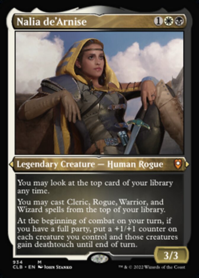 Nalia de'Arnise (Display Commander) (Foil Etched) [Commander Legends: Battle for Baldur's Gate] | North Game Den