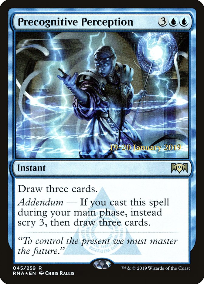 Precognitive Perception [Ravnica Allegiance Prerelease Promos] | North Game Den