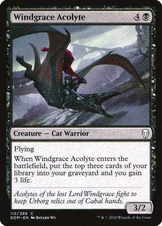 Windgrace Acolyte [Dominaria] | North Game Den