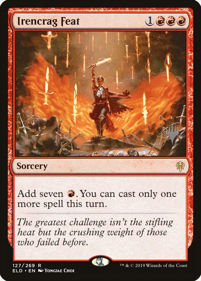 Irencrag Feat (Promo Pack) [Throne of Eldraine Promos] | North Game Den