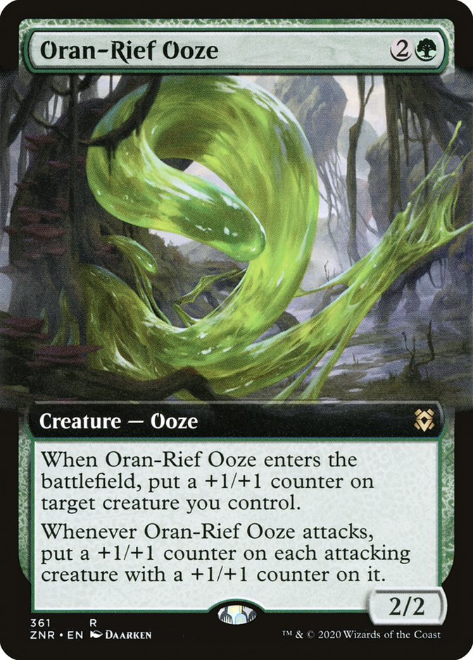 Oran-Rief Ooze (Extended Art) [Zendikar Rising] | North Game Den