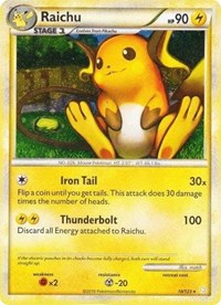 Raichu (10/123) (Cracked Ice Holo) [HeartGold & SoulSilver: Base Set] | North Game Den