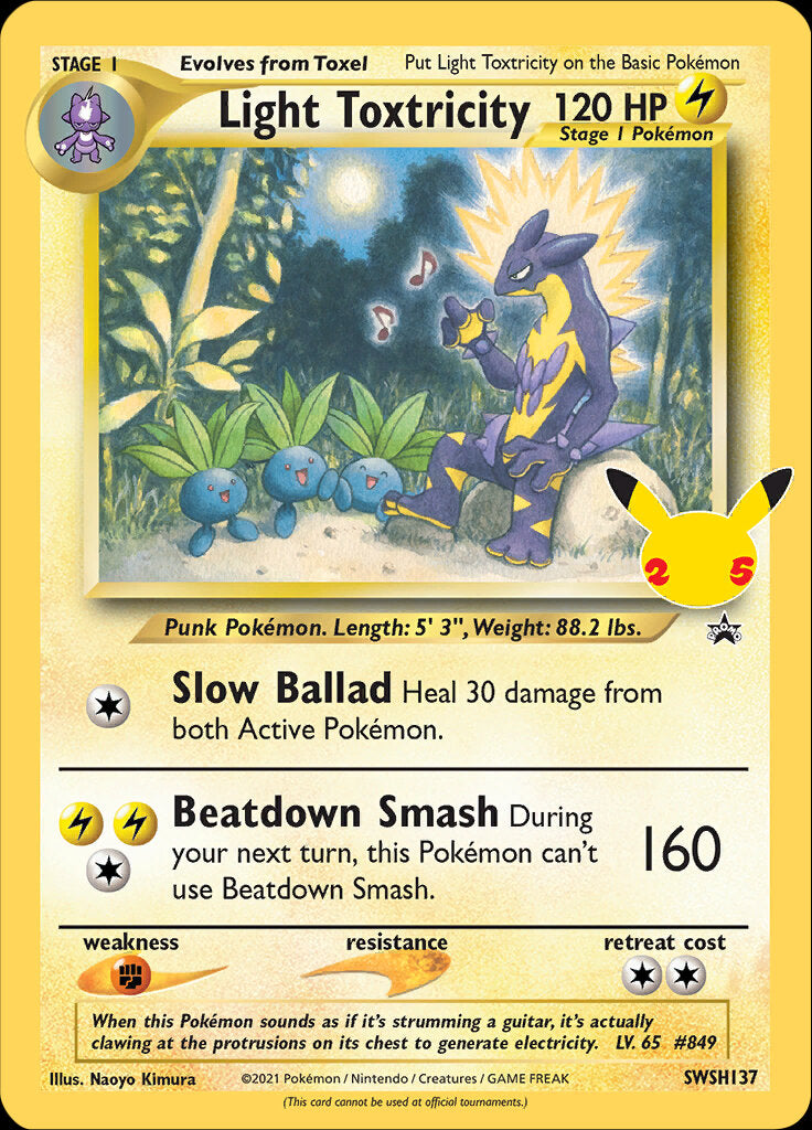 Light Toxtricity (SWSH137) (Jumbo Card) [Sword & Shield: Black Star Promos] | North Game Den