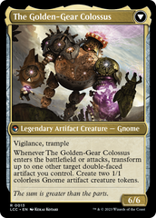 Tetzin, Gnome Champion // The Golden-Gear Colossus [The Lost Caverns of Ixalan Commander] | North Game Den
