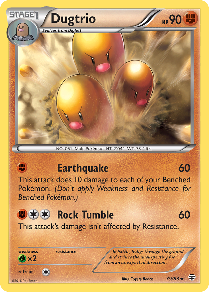 Dugtrio (39/83) [XY: Generations] | North Game Den