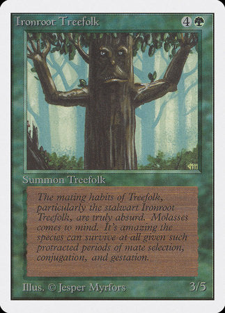 Ironroot Treefolk [Unlimited Edition] | North Game Den