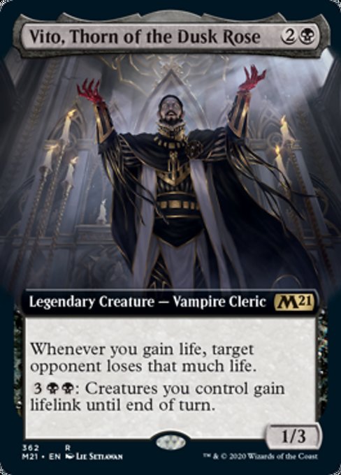Vito, Thorn of the Dusk Rose (Extended Art) [Core Set 2021] | North Game Den