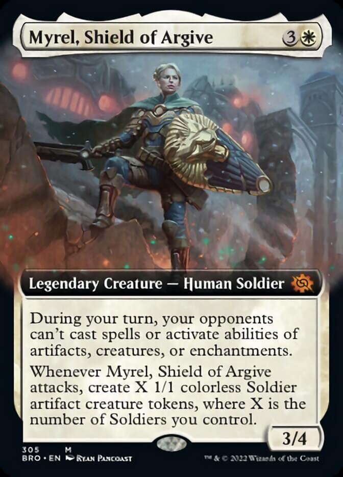 Myrel, Shield of Argive (Extended Art) [The Brothers' War] | North Game Den