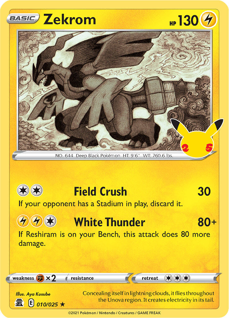 Zekrom (010/025) [Celebrations: 25th Anniversary] | North Game Den