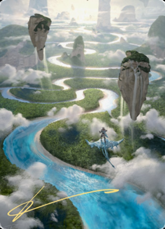 Clearwater Pathway Art Card (Gold-Stamped Signature) [Zendikar Rising Art Series] | North Game Den