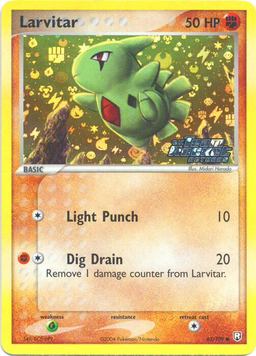 Larvitar (63/109) (Stamped) [EX: Team Rocket Returns] | North Game Den