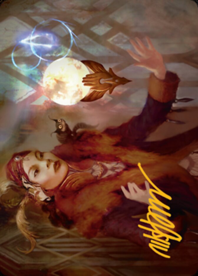 Misfortune Teller Art Card (Gold-Stamped Signature) [Streets of New Capenna Art Series] | North Game Den