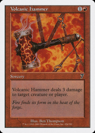 Volcanic Hammer [Seventh Edition] | North Game Den