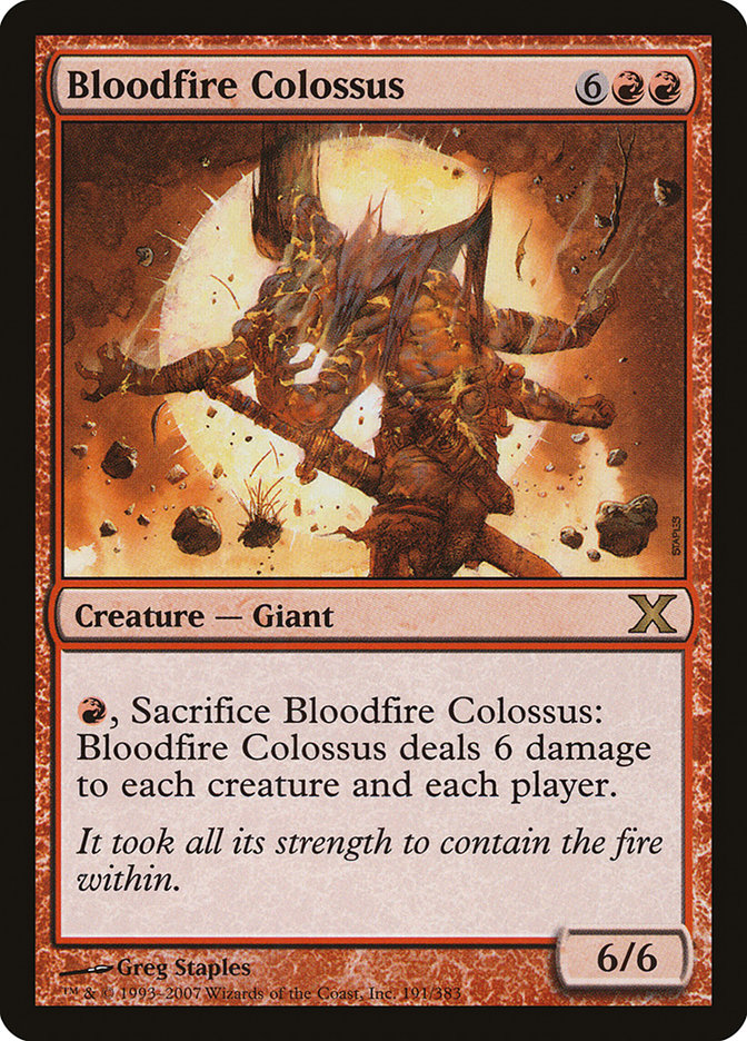 Bloodfire Colossus [Tenth Edition] | North Game Den