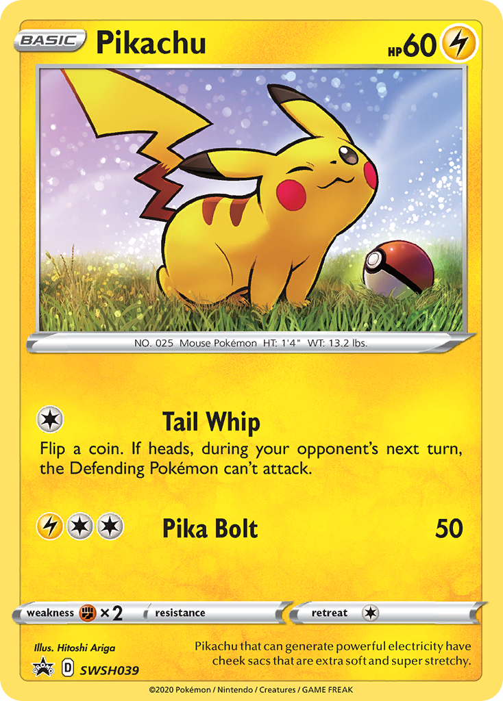 Pikachu (SWSH039) [Sword & Shield: Black Star Promos] | North Game Den