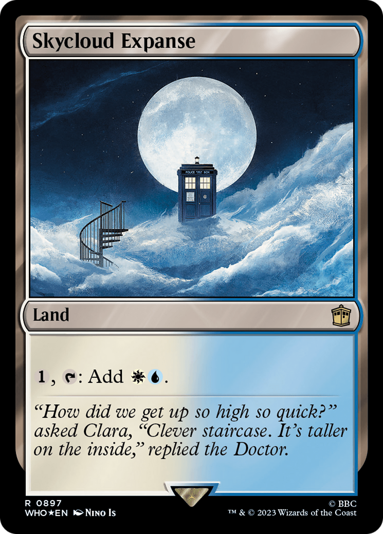 Skycloud Expanse (Surge Foil) [Doctor Who] | North Game Den