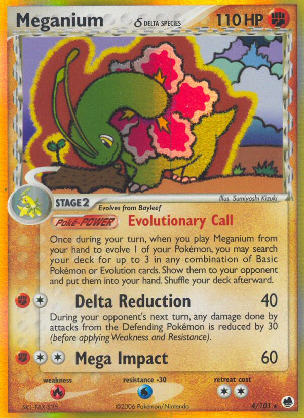 Meganium (4/101) (Delta Species) [EX: Dragon Frontiers] | North Game Den