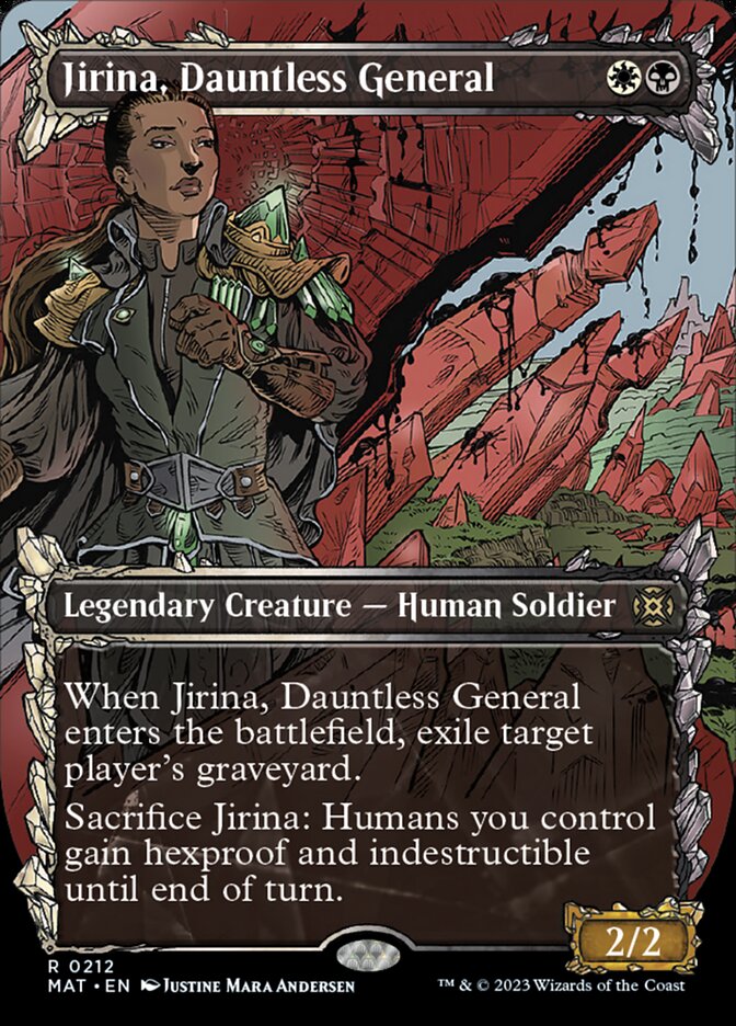 Jirina, Dauntless General (Showcase Halo Foil) [March of the Machine: The Aftermath] | North Game Den