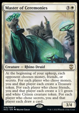 Master of Ceremonies (Promo Pack) [Streets of New Capenna Commander Promos] | North Game Den