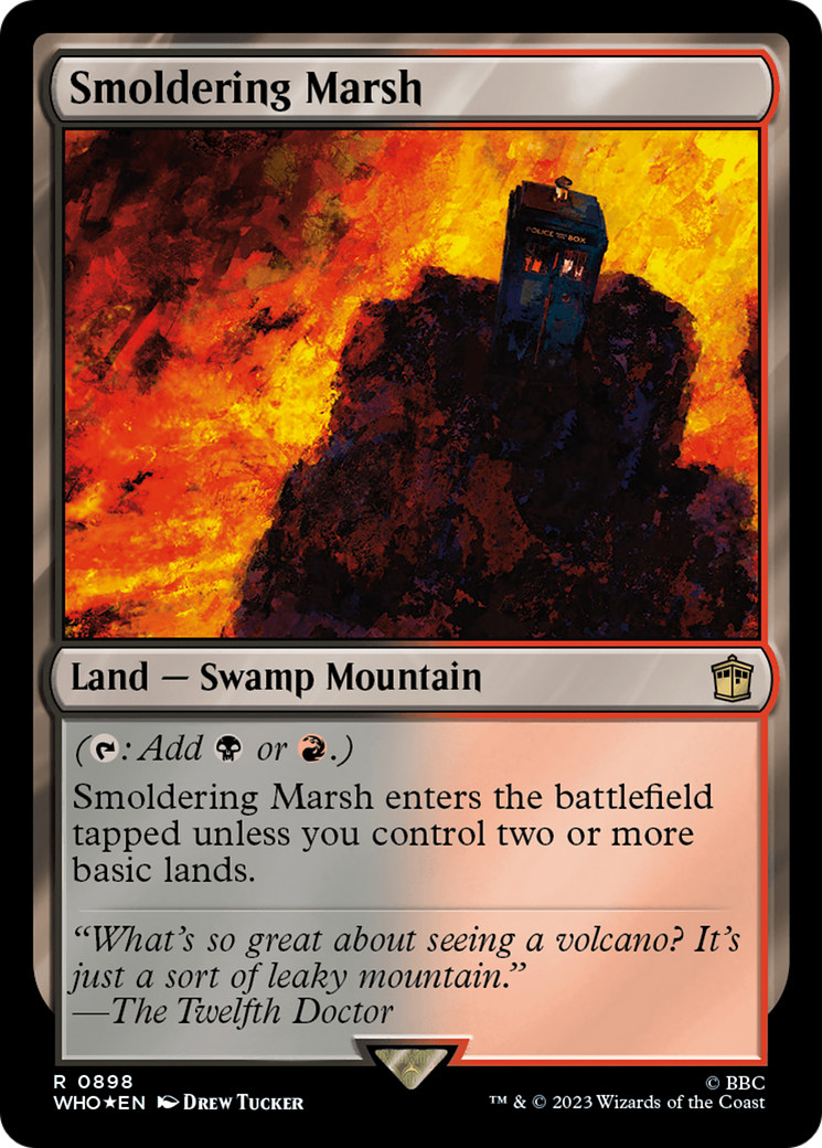 Smoldering Marsh (Surge Foil) [Doctor Who] | North Game Den