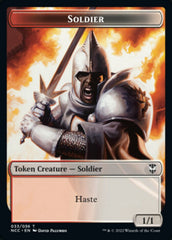 Soldier (33) // Devil Double-sided Token [Streets of New Capenna Commander Tokens] | North Game Den